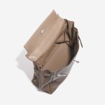 Pre-owned Hermès bag Kelly 35 Swift Etoupe Brown, Grey Inside | Sell your designer bag on Saclab.com