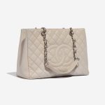 Pre-owned Chanel bag Shopping Tote GST Caviar Cream Beige Side Front | Sell your designer bag on Saclab.com