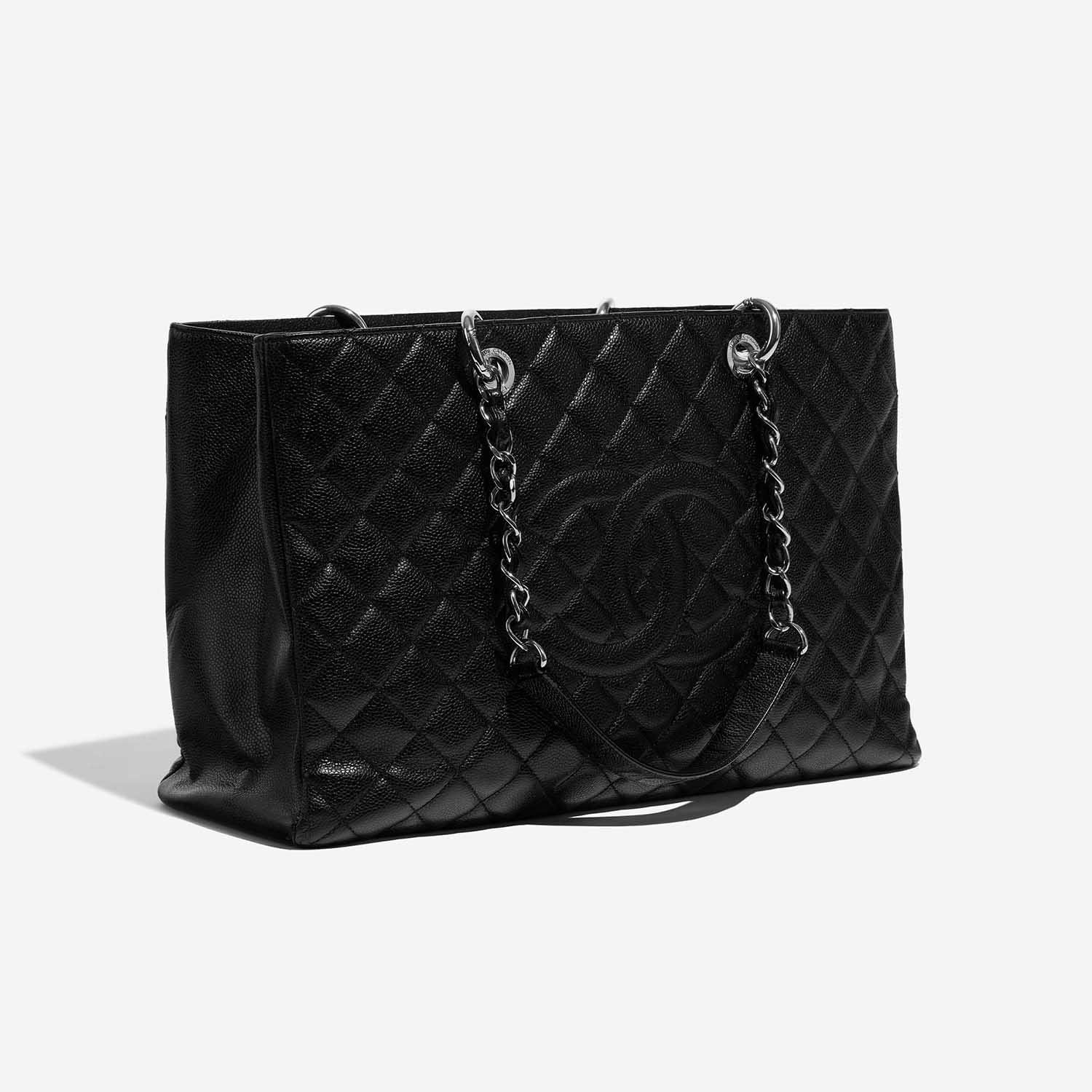 Chanel Black Quilted Caviar Timeless Grand Shopping Tote Gold