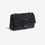 Pre-owned Chanel bag 2.55 Reissue 227 Aged Calfskin Dark Blue Blue Side Front | Sell your designer bag on Saclab.com