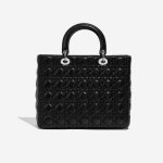 Pre-owned Dior bag Lady Large Calf Black Black Back | Sell your designer bag on Saclab.com
