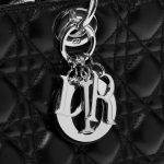 Pre-owned Dior bag Lady Large Calf Black Black Closing System | Sell your designer bag on Saclab.com