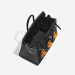Pre-owned Hermès bag Birkin Faubourg 20 Midnight Matte Alligator / Veau madame / Chevre Mysore / Veau Monsieur / Black / Jaune Ambre / Orange H Black Inside | Sell your designer bag on Saclab.com
