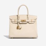 Pre-owned Hermès bag Birkin 30 Epsom Craie Beige Front | Sell your designer bag on Saclab.com