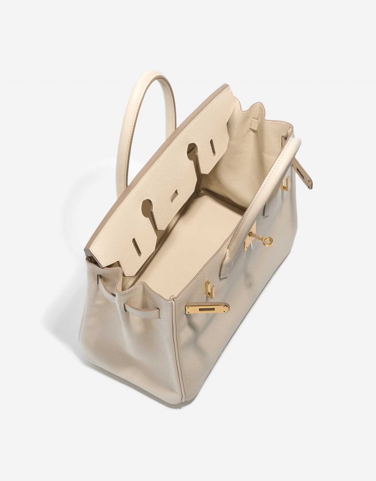 Pre-owned Hermès bag Birkin 30 Epsom Craie Beige Inside | Sell your designer bag on Saclab.com