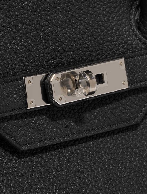 Pre-owned Hermès bag Birkin 35 Verso Togo Black / Blue Agate Black Closing System | Sell your designer bag on Saclab.com