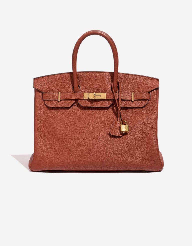 Pre-owned Hermès bag Birkin 35 Togo Cuivre Brown | Sell your designer bag on Saclab.com