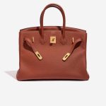 Pre-owned Hermès bag Birkin 35 Togo Cuivre Brown Front Open | Sell your designer bag on Saclab.com