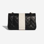 Pre-owned Chanel bag Timeless Medium Lamb Black / White Black, White Back | Sell your designer bag on Saclab.com