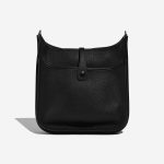 Pre-owned Hermès bag Evelyne 29 Clemence Black Black Back | Sell your designer bag on Saclab.com