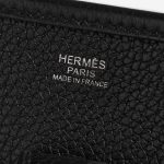 Pre-owned Hermès bag Evelyne 29 Clemence Black Black Logo | Sell your designer bag on Saclab.com