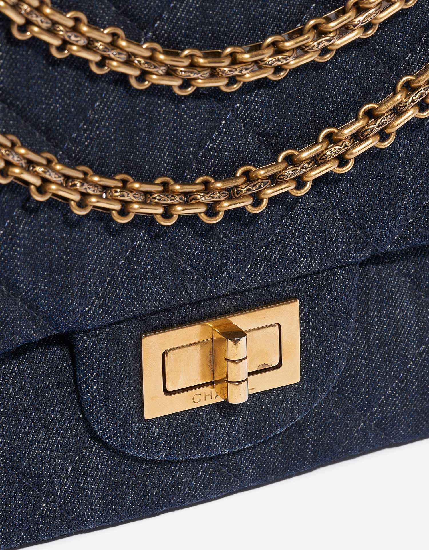Chanel flap bag blue - Gem