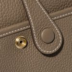 Pre-owned Hermès bag Evelyne 29 Taurillon Clemence Etoupe Beige Closing System | Sell your designer bag on Saclab.com