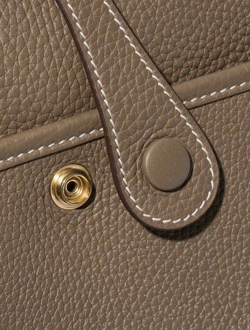 Gebrauchte Hermès Tasche Evelyne 29 Taurillon Clemence Etoupe Beige Schließsystem | Verkaufen Sie Ihre Designer-Tasche auf Saclab.com