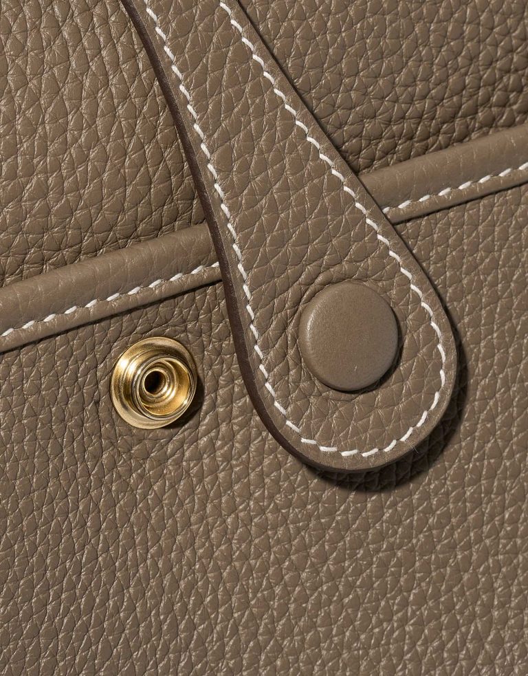 Gebrauchte Hermès Tasche Evelyne 29 Taurillon Clemence Etoupe Beige Schließsystem | Verkaufen Sie Ihre Designer-Tasche auf Saclab.com