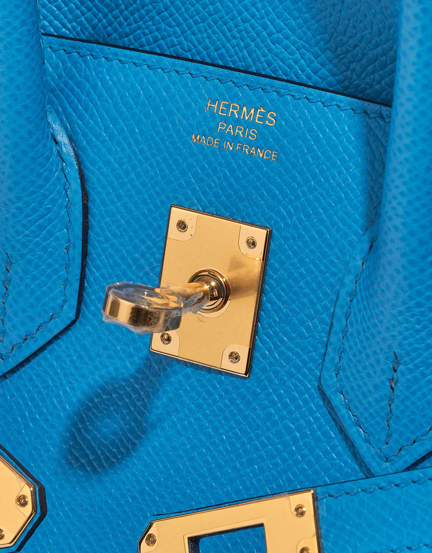 Hermes Birkin 25 Bleu Frida Bag at 1stDibs