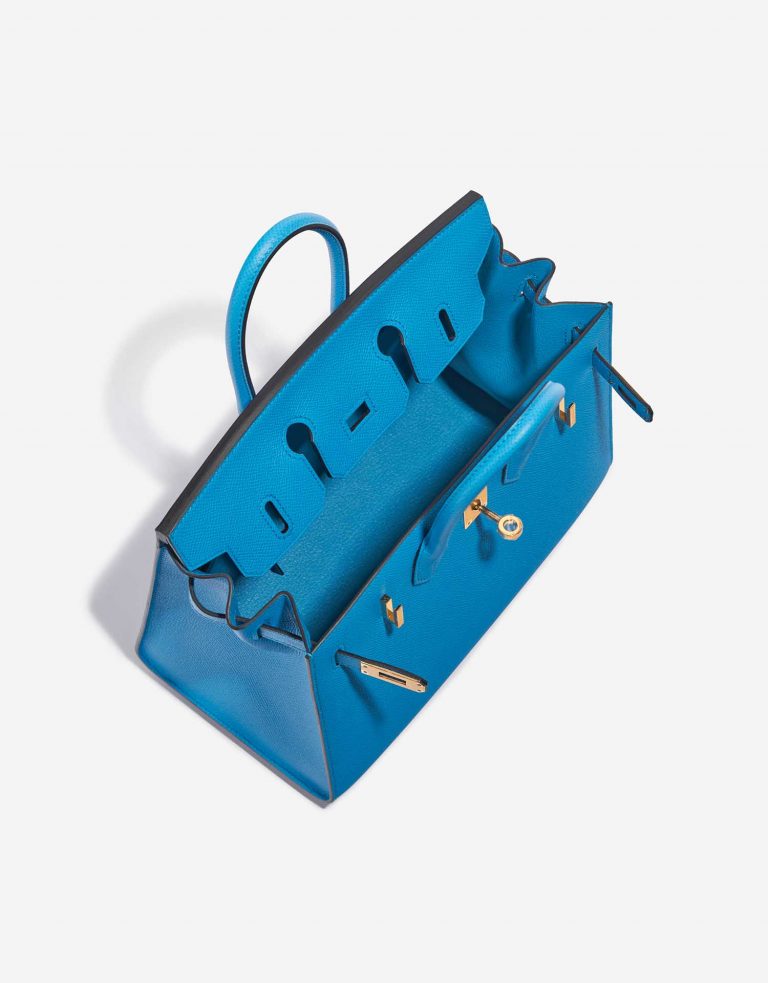 Pre-owned Hermès bag Birkin 25 Epsom Blue Frida Blue Inside | Sell your designer bag on Saclab.com