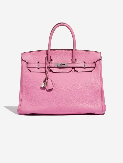 Sac Hermès d'occasion Birkin 35 Clémence Rose Bubblegum Front | Vendez votre sac de créateur sur Saclab.com