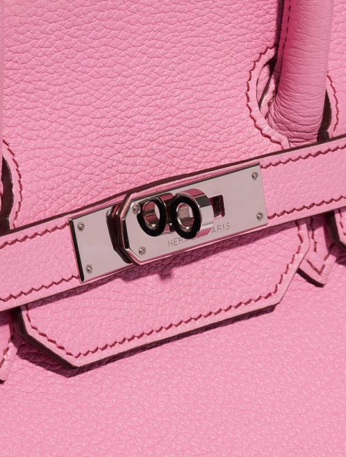 Pre-owned Hermès bag Birkin 35 Clemence Bubblegum Pink Closing System | Sell your designer bag on Saclab.com