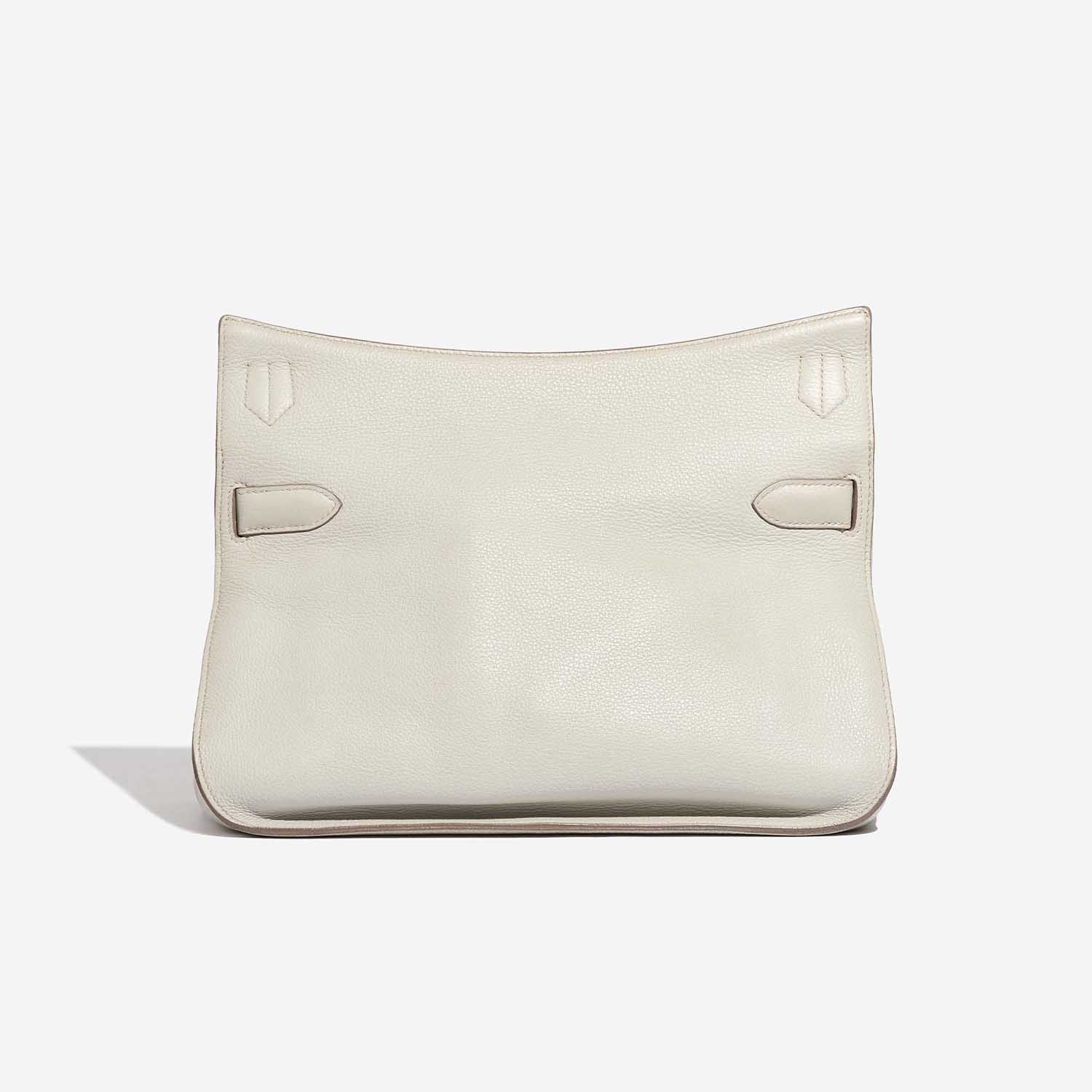 Pre-owned Hermès bag Jypsière 34 Clemence Beton White Back | Sell your designer bag on Saclab.com
