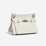 Pre-owned Hermès bag Jypsière 34 Clemence Beton White Side Front | Sell your designer bag on Saclab.com