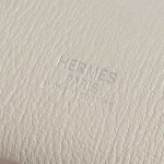 Pre-owned Hermès bag Jypsière 34 Clemence Beton White Logo | Sell your designer bag on Saclab.com