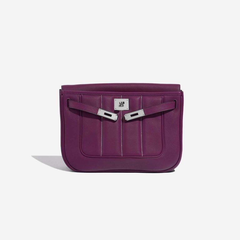 Pre-owned Hermès bag Berline 28 Swift Anemone Violet Front Open | Sell your designer bag on Saclab.com