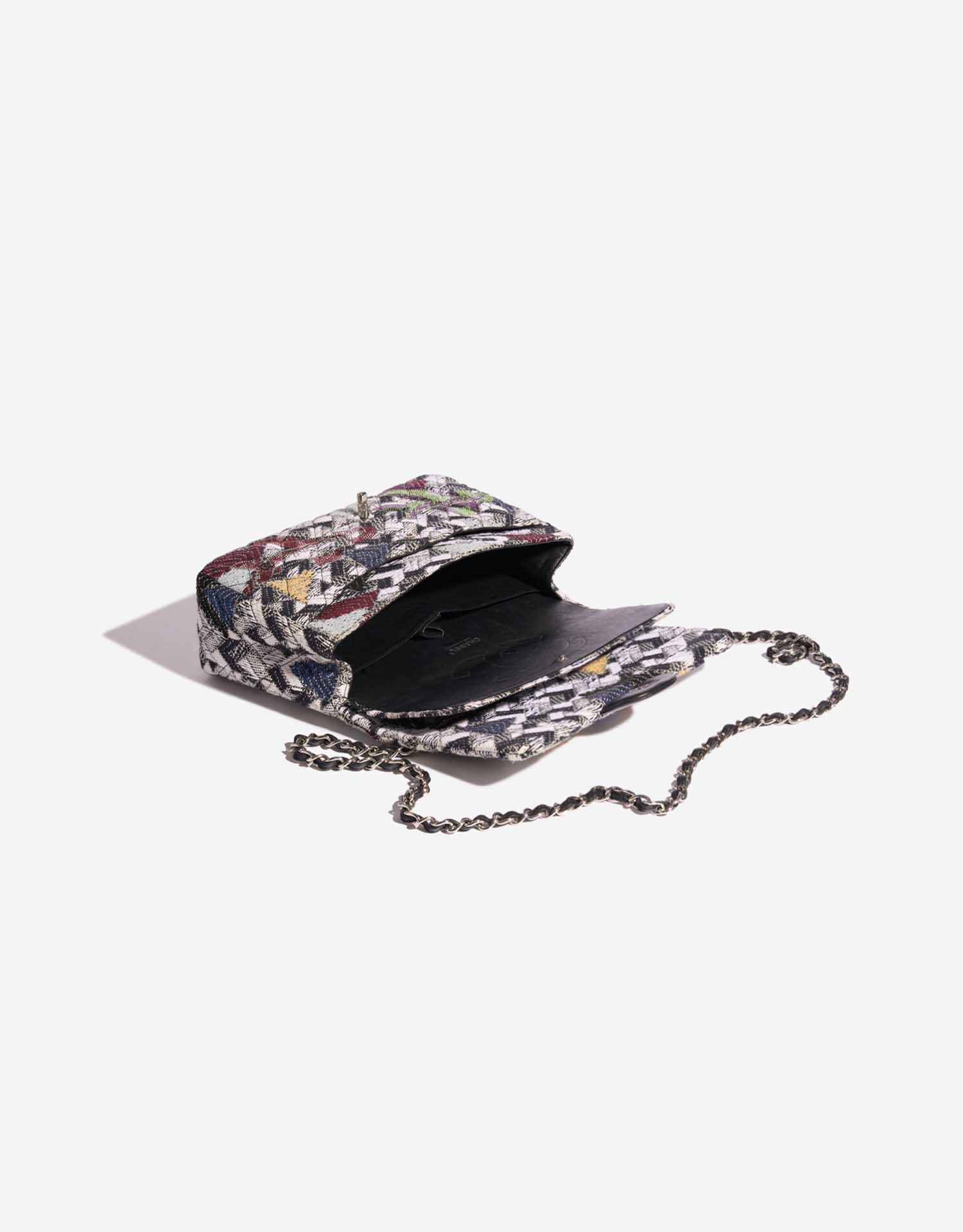 Gebrauchte Chanel Tasche Timeless Jumbo Tweed / Strass Multicolour Multicolour Innenseite | Verkaufen Sie Ihre Designer-Tasche auf Saclab.com