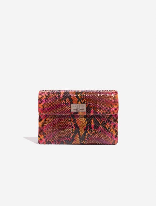 Pre-owned Chanel bag 2.55 Reissue Clutch Python Multicolour Multicolour, Orange, Pink Front | Sell your designer bag on Saclab.com