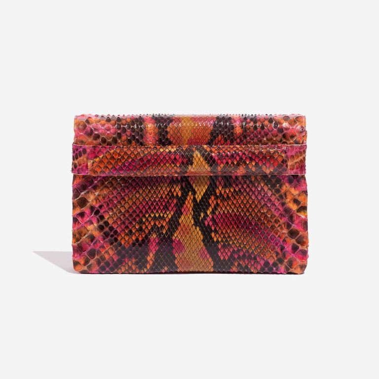 Gebrauchte Chanel Tasche 2.55 Reissue Clutch Python Multicolour Multicolour, Orange, Pink Back | Verkaufen Sie Ihre Designer-Tasche auf Saclab.com
