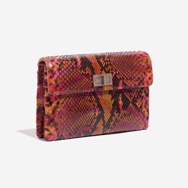 Pre-owned Chanel Tasche 2.55 Reissue Clutch Python Multicolour Multicolour, Orange, Pink Side Front | Verkaufen Sie Ihre Designer-Tasche auf Saclab.com