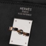 Pre-owned Hermès bag Kelly Lakis 40 Toile / Box Black Black Logo | Sell your designer bag on Saclab.com