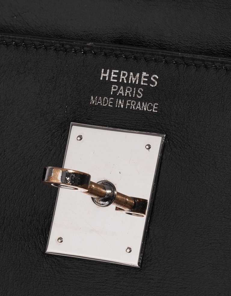 Pre-owned Hermès Tasche Kelly Lakis 40 Toile / Box Schwarz Schwarzes Logo | Verkaufen Sie Ihre Designer-Tasche auf Saclab.com