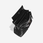 Pre-owned Hermès bag Kelly Lakis 40 Toile / Box Black Black Inside | Sell your designer bag on Saclab.com