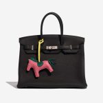 Pre-owned Hermès bag Rodeo MM Milo Rose Lipstick / Vert Cypress / Lime Pink Detail | Sell your designer bag on Saclab.com