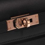 Pre-owned Hermès bag Kelly Pochette Swift Black Black Closing System | Sell your designer bag on Saclab.com