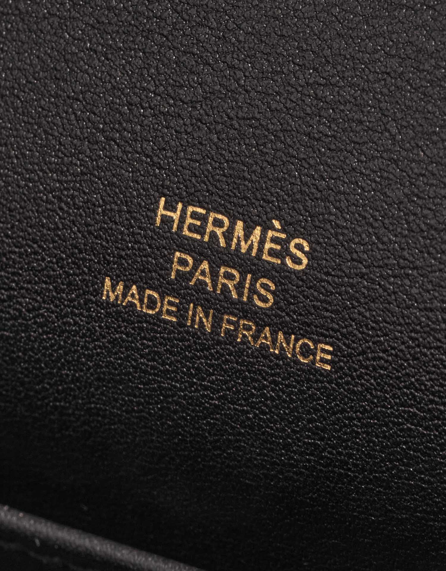 Pre-owned Hermès bag Kelly Pochette Swift Black Black Logo | Sell your designer bag on Saclab.com