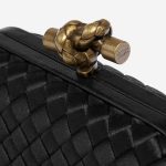 Pre-owned Bottega Veneta bag Knot Clutch Silk Black Black Closing System | Sell your designer bag on Saclab.com