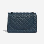 Pre-owned Chanel bag Timeless Maxi Caviar Pearly Blue Blue Back | Sell your designer bag on Saclab.com