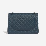 Pre-owned Chanel bag Timeless Maxi Caviar Pearly Blue Blue Back | Sell your designer bag on Saclab.com