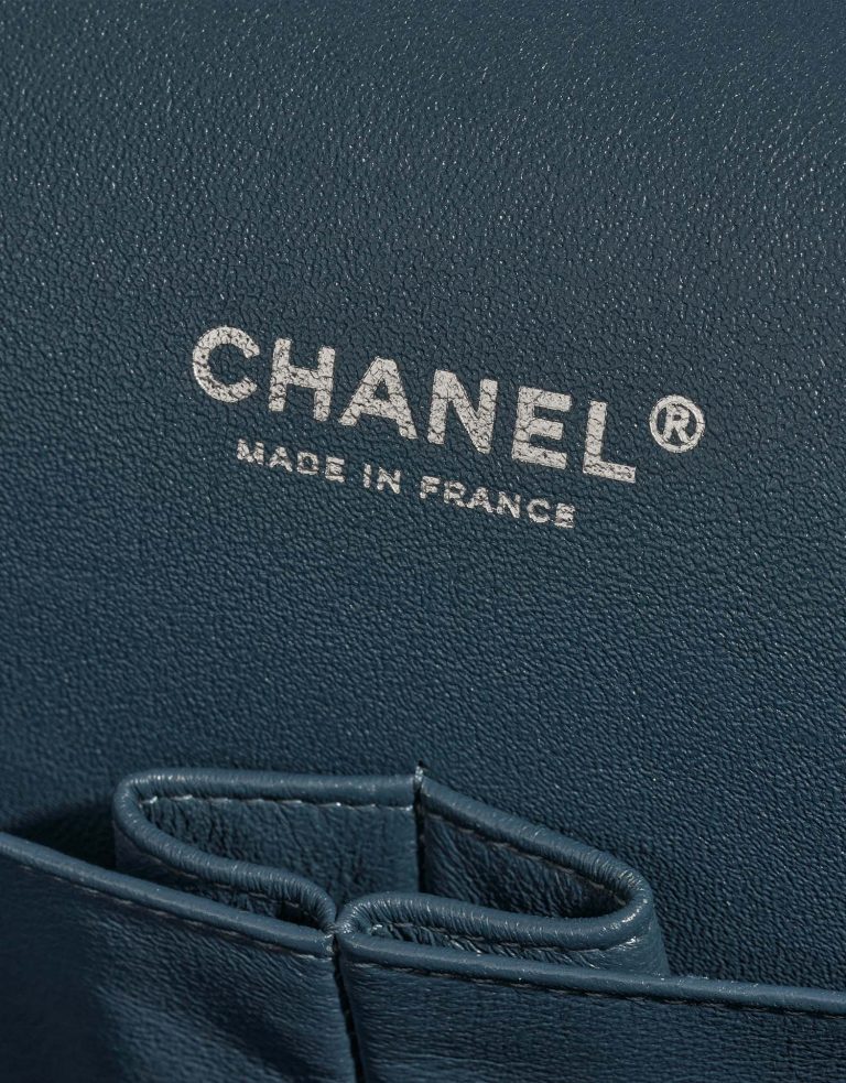 Sac Chanel d'occasion Timeless Maxi Caviar Bleu nacré Logo Bleu | Vendez votre sac de créateur sur Saclab.com