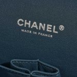 Pre-owned Chanel bag Timeless Maxi Caviar Pearly Blue Blue Logo | Sell your designer bag on Saclab.com