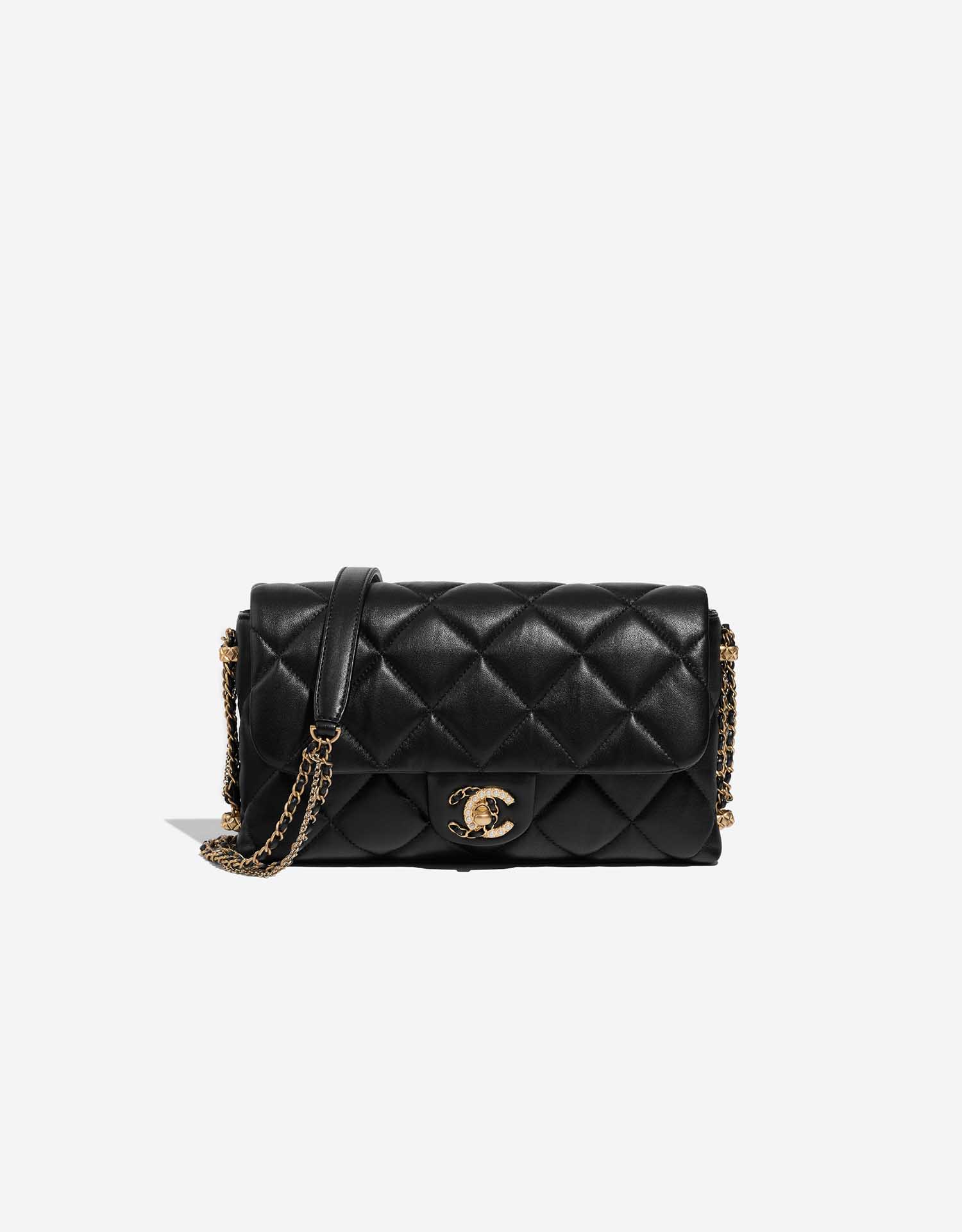 Chanel Timeless Flap Bag Medium Lamb Black | SACLÀB
