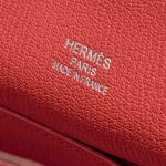 Pre-owned Hermès bag Jypsiere 34 Taurillon Clemence Rouge Pivoine Red Logo | Sell your designer bag on Saclab.com
