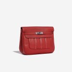Pre-owned Hermès bag Berline 28 Swift Rouge Tomate Red Side Front | Sell your designer bag on Saclab.com