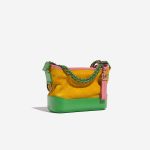 Pre-owned Chanel bag Gabrielle Small Calf / Suede Multicolour Multicolour, Yellow Side Front | Sell your designer bag on Saclab.com