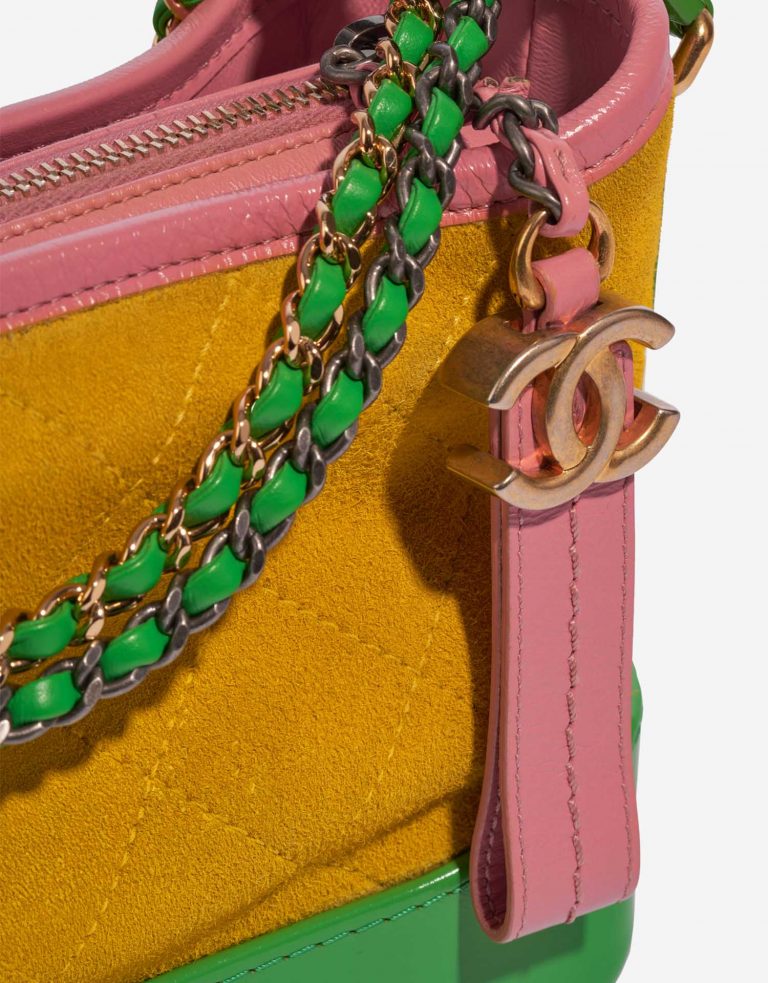Pre-owned Chanel bag Gabrielle Small Calf / Suede Multicolour Multicolour Front | Sell your designer bag on Saclab.com