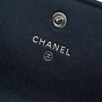 Pre-owned Chanel bag WOC Lizard Blue Blue Logo | Sell your designer bag on Saclab.com