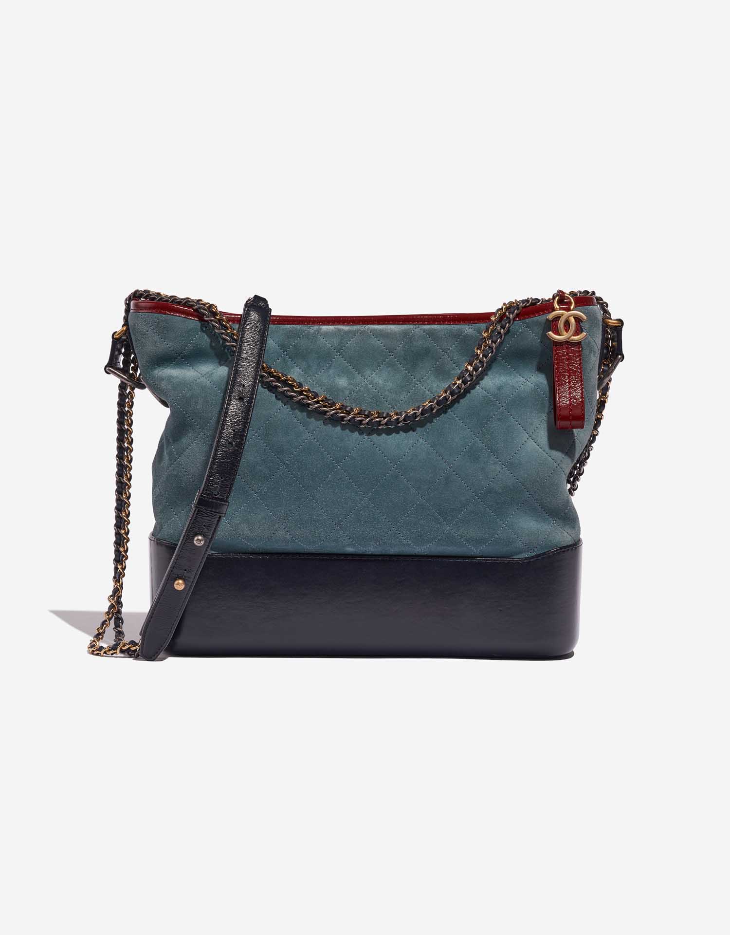 Chanel Large Blue Black Gabrielle Bag - Vintage Lux