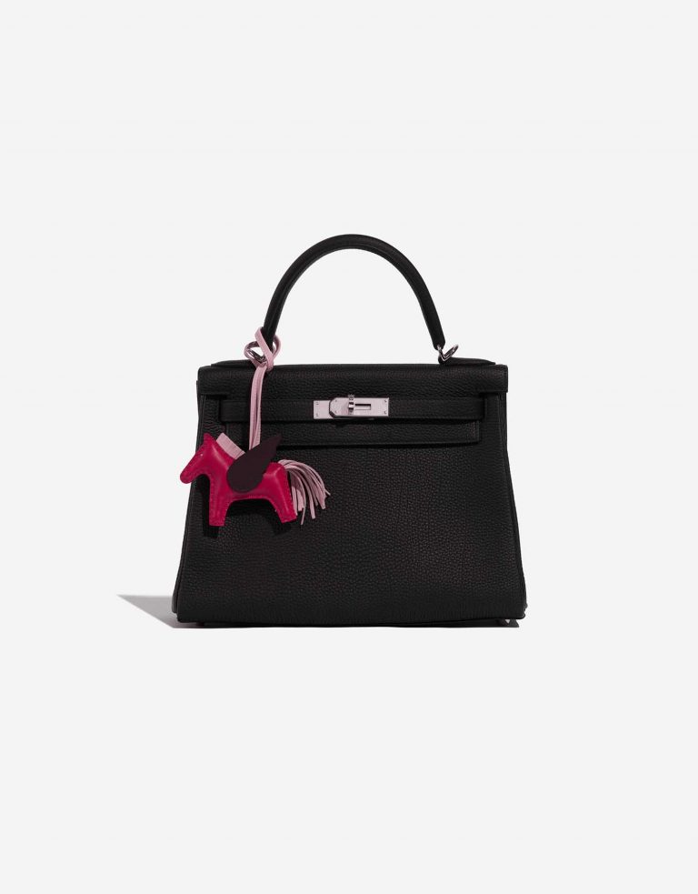 Pre-owned Hermès bag Rodeo Pegase Milo Framboise / Rouge Sellier / Rose Sakura Pink Front | Sell your designer bag on Saclab.com